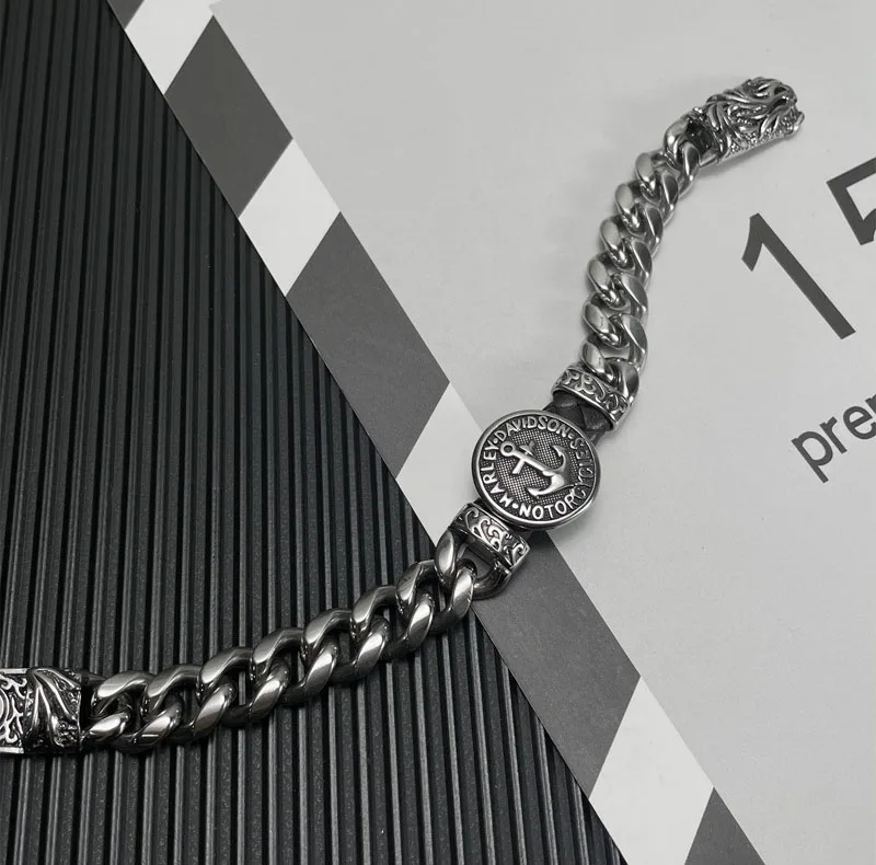 Anchor Rider Cuban Bracelet